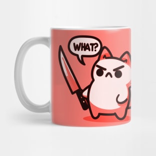 Angry Cat Saying What Mug